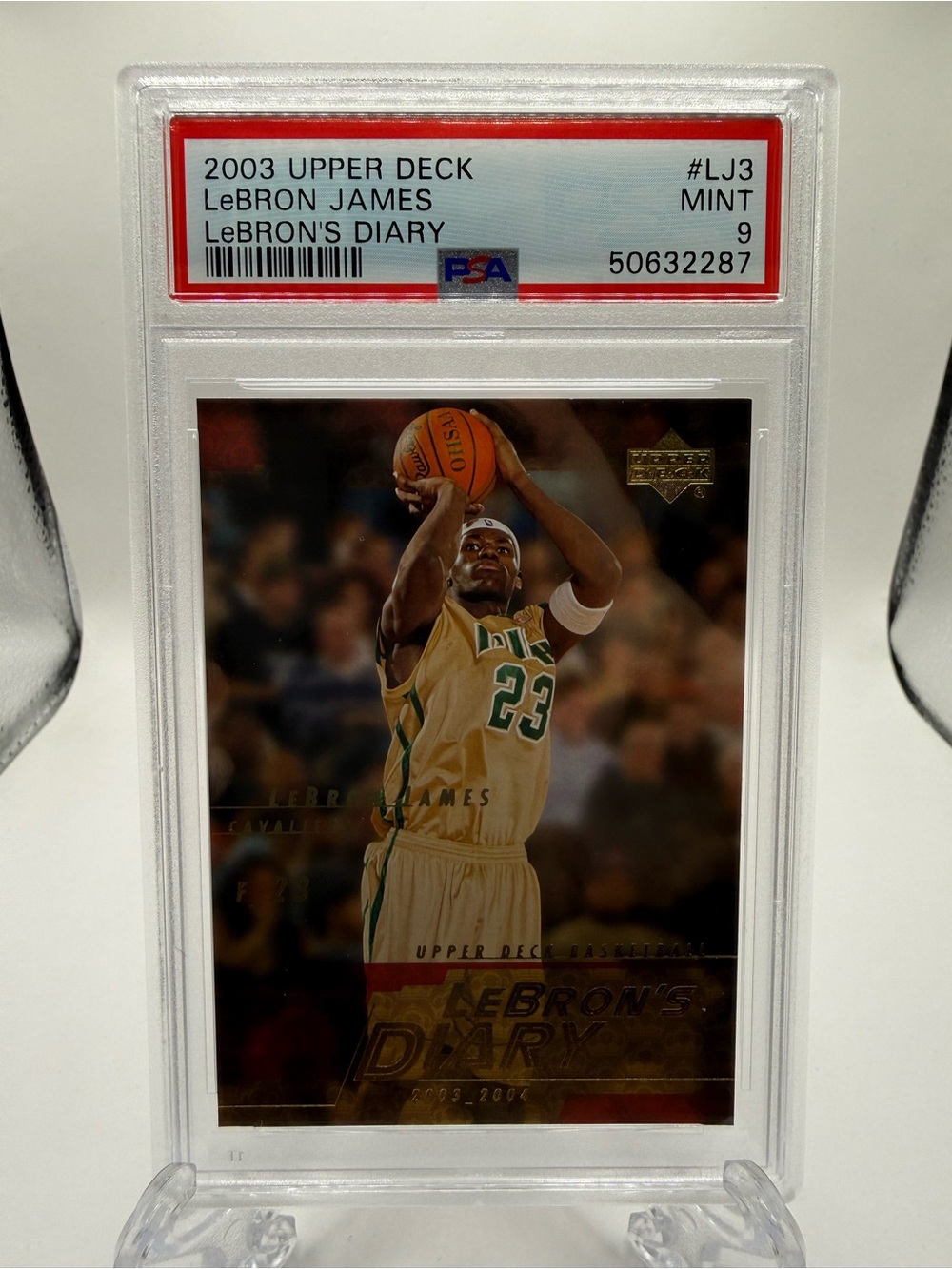 2003 Upper Deck LeBron's Diary Lebron James #LJ3 Basketball PSA 9 Mint